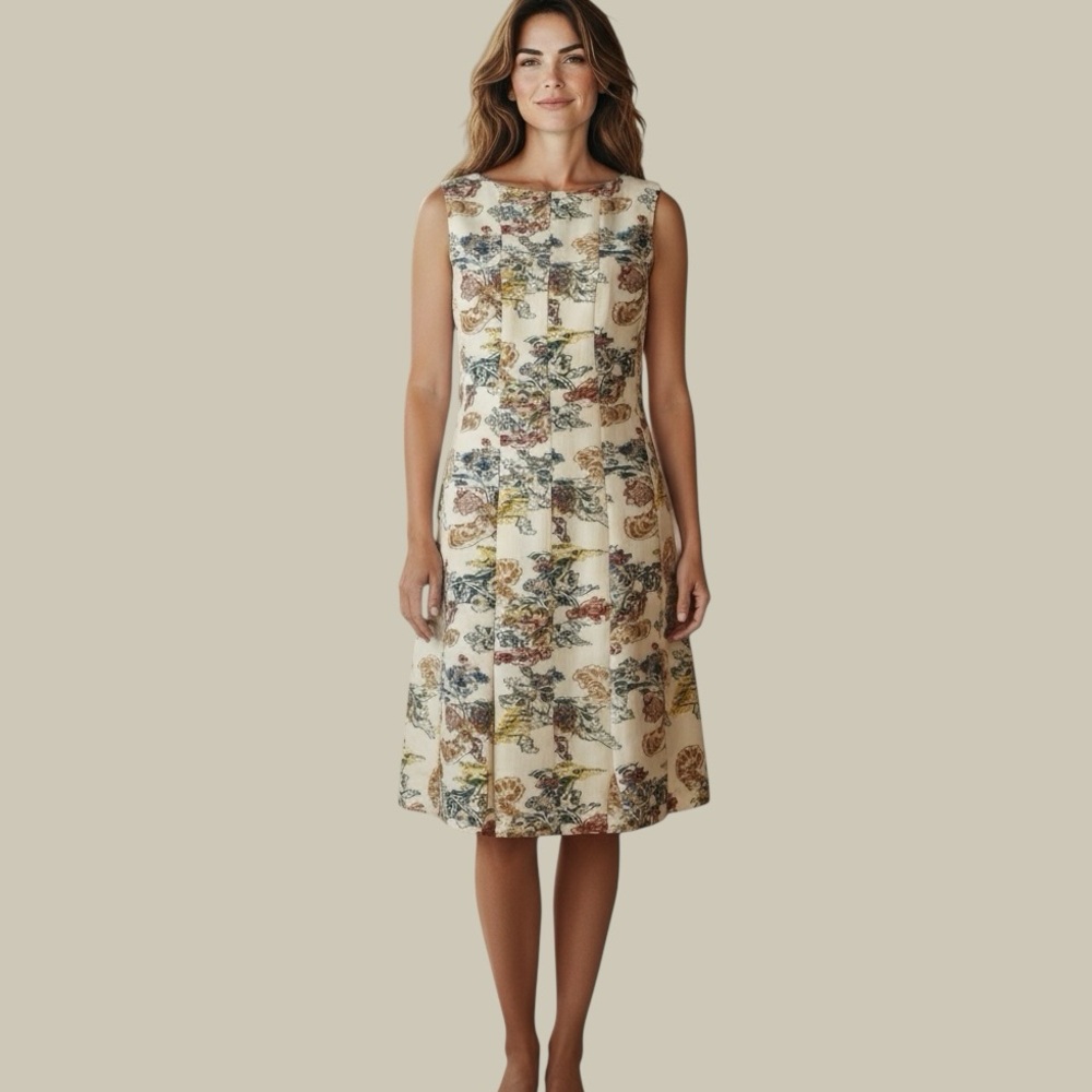 Oscar de la Renta Multicolor A-Line Dress
